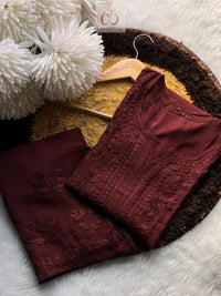 Premium Rehmat Luxe Modal Set - chikankariofficial