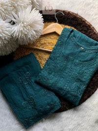 Premium Rehmat Luxe Modal Set - chikankariofficial