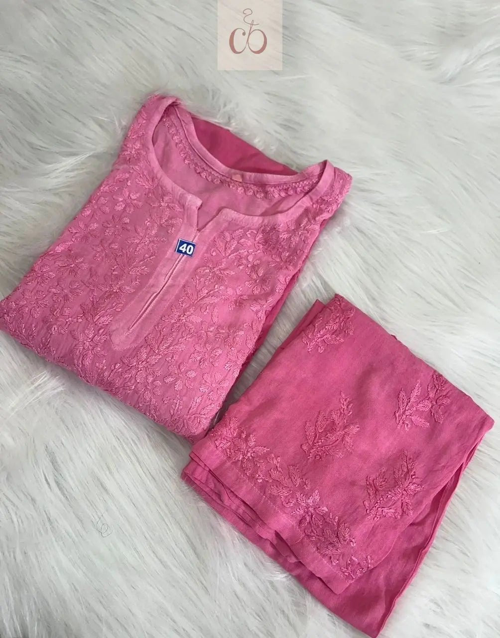 Premium Soft Rayon Buta Co ord set - chikankariofficial