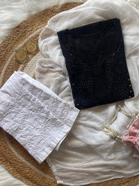 Premium Soft Rayon Muqaish kurti Santoshi Special - chikankariofficial