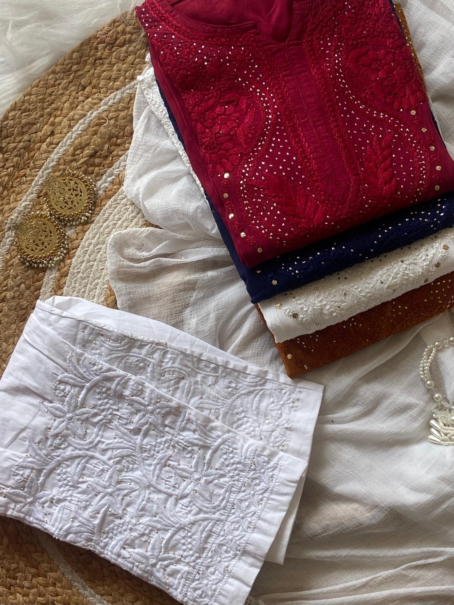 Premium Soft Rayon Muqaish kurti Santoshi Special - chikankariofficial