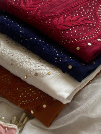 Premium Soft Rayon Muqaish kurti Santoshi Special - chikankariofficial