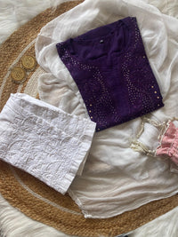 Premium Soft Rayon Muqaish kurti Santoshi Special - chikankariofficial