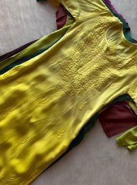 Premium super soft rayon in extra beautifull colours ( best selling kurti) - chikankariofficial