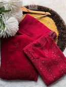 Premium Viscose Dyeable Sharara Pair - chikankariofficial