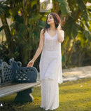 Premium Viscose Sleveless Short Kurti - chikankariofficial