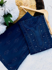 Premium Viscose With Plazzo - chikankariofficial