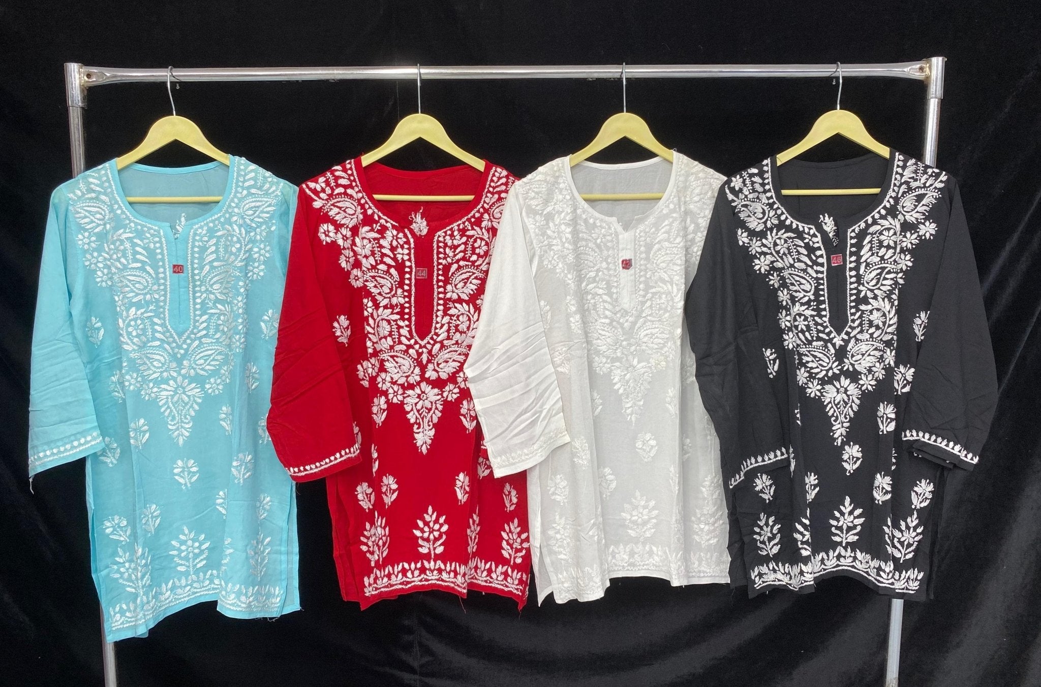 Pretty embroidered Short Top in Modal - chikankariofficial