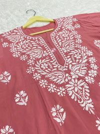 Pretty embroidered Short Top in Modal - chikankariofficial
