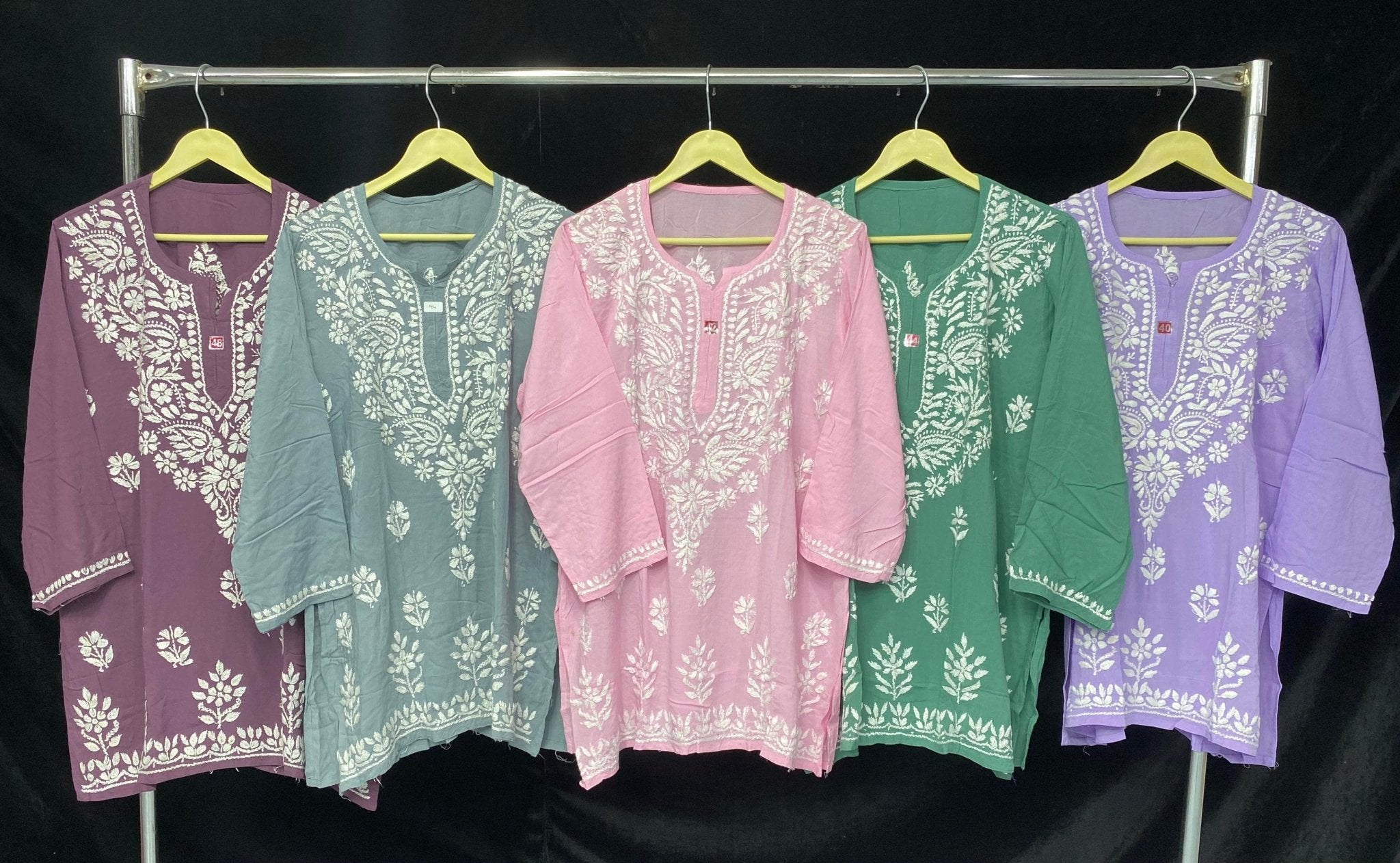 Pretty embroidered Short Top in Modal - chikankariofficial