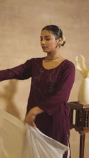 Inayat Super Soft  Rayon Muqaish Chikankari