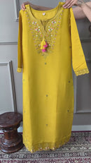 Haldi Special Fancy Top and Bottom & Dupatta