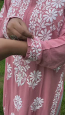 Rayon Long Chikan Kurtas