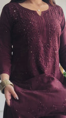 Zoya Handmade with Muqaish Soft 3pc Rayon Set