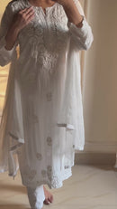 Zoya Heavy Worked Muqaish 3pc Modal Cotton Set