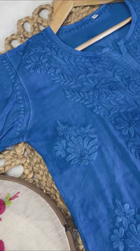 Beautiful dual shade Reyon kurti with palazzo