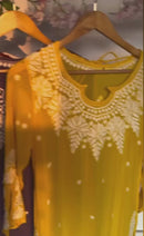 Adorable Viscose Boat Neck dori With Pant