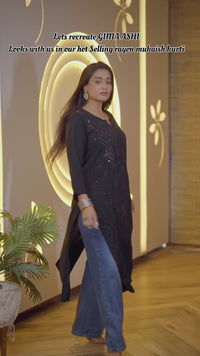 Premium Soft Rayon Muqaish kurti Santoshi Special