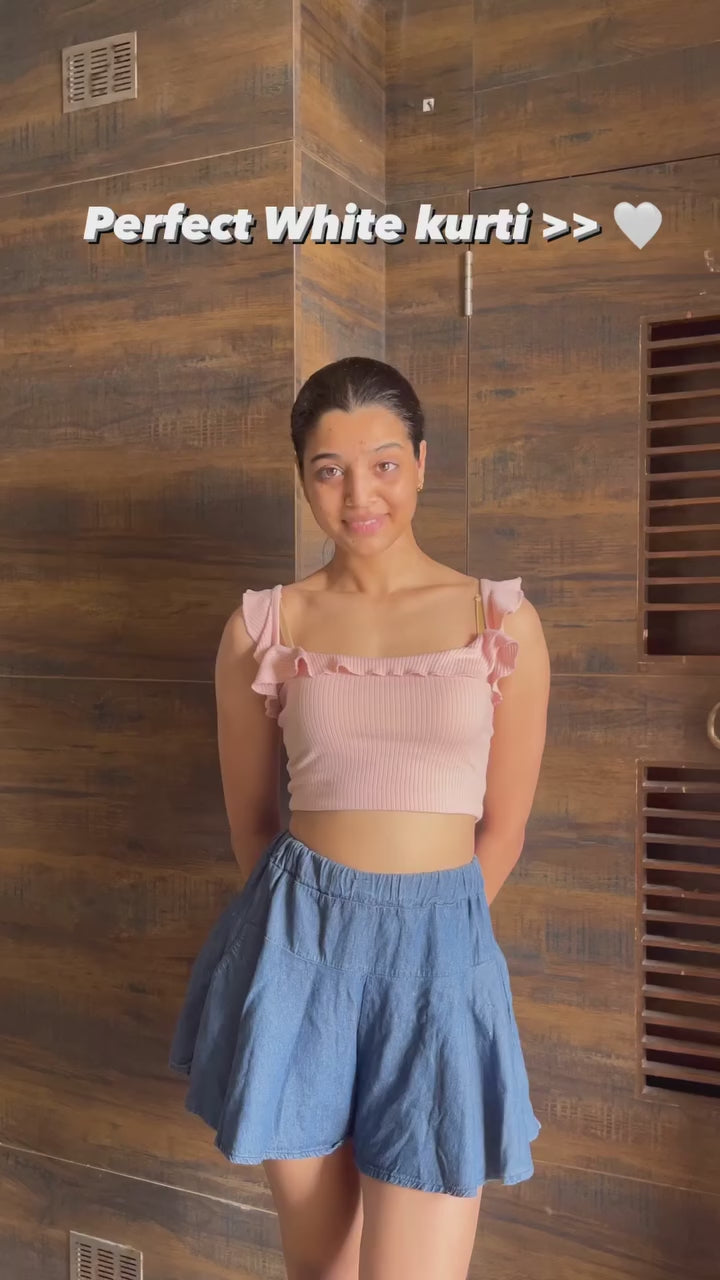 Harshita White Modal Cotton Chikankari 3pc Set