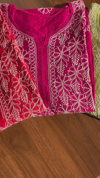 Light & Butter Soft Chikankari kurtis