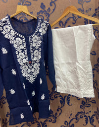 Pure Cotton short Tops - chikankariofficial