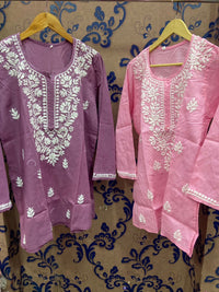 Pure Cotton short Tops - chikankariofficial