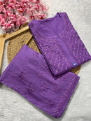 Pure dobby Cotton Muqaish work - chikankariofficial