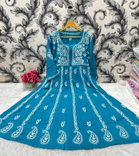 Pure Modal Cotton Frock - chikankariofficial