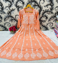 Pure Modal Cotton Frock - chikankariofficial