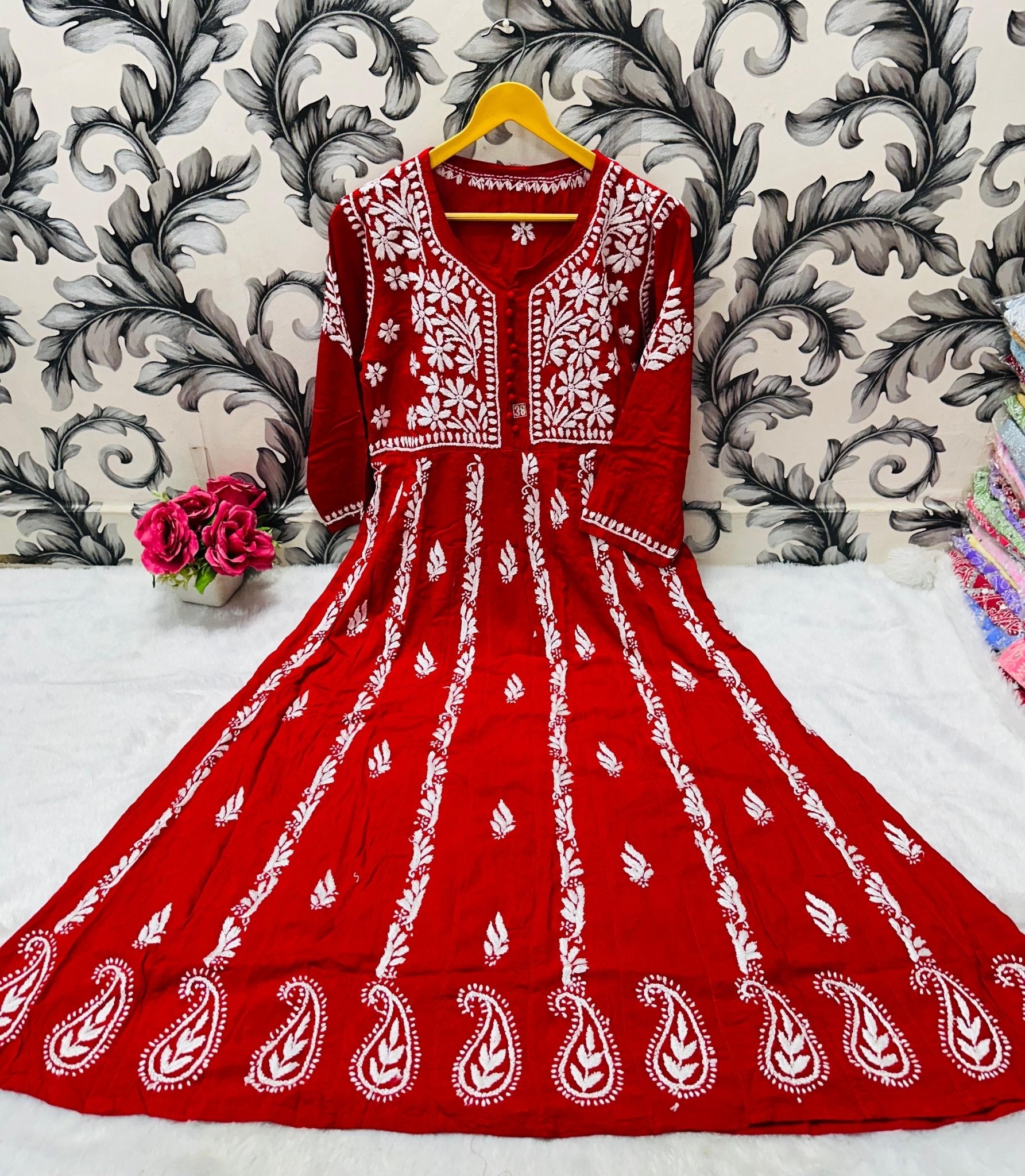 Pure Modal Cotton Frock - chikankariofficial
