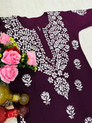 Pure Modal Quality embroidery Work - chikankariofficial