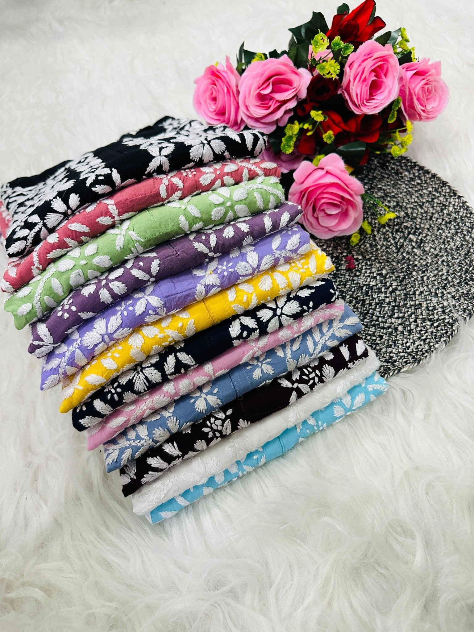 Pure Modal Quality embroidery Work - chikankariofficial