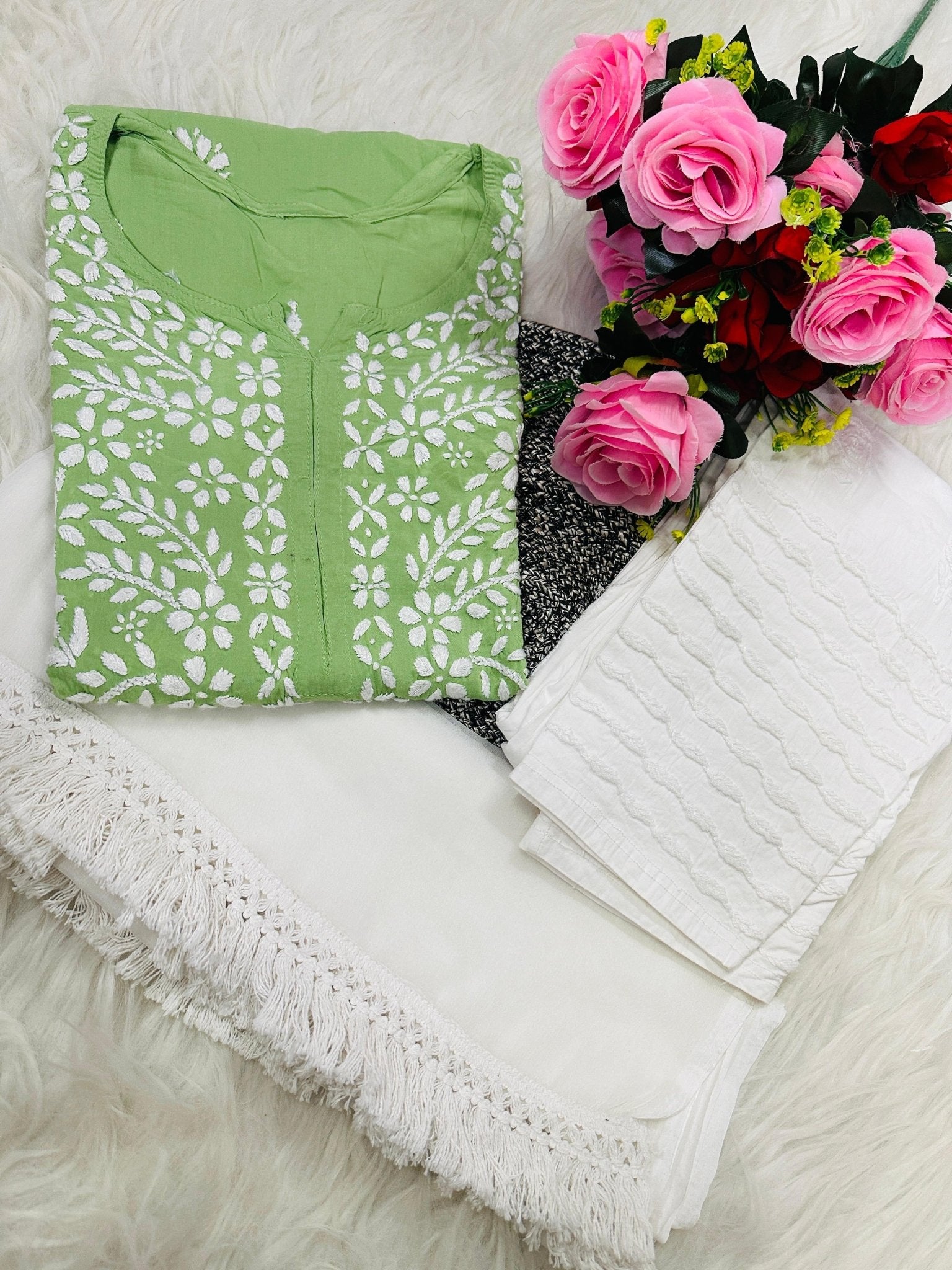 Pure Modal Quality embroidery Work - chikankariofficial