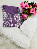 Pure Modal Quality embroidery Work - chikankariofficial