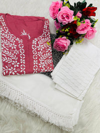 Pure Modal Quality embroidery Work - chikankariofficial