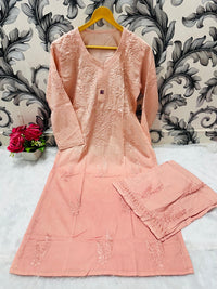 Pure Mul Cotton Plazzo Combo - chikankariofficial