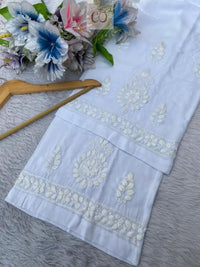 Pure soft Modal Chikankari Kurtas - chikankariofficial