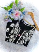 Pure soft Modal Chikankari Kurtas - chikankariofficial