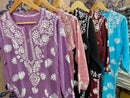 Pure soft Modal Chikankari Kurtas - chikankariofficial