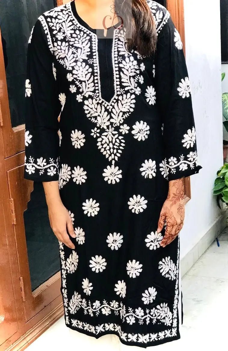 Pure soft Modal Chikankari Kurtas