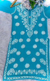 Pure soft Modal Chikankari Kurtas - chikankariofficial