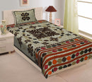 Random Designs Bedsheets 1 free Pillow cover - chikankariofficial