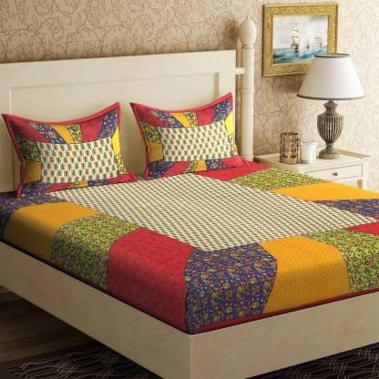 Random Printed Bed Sheets - chikankariofficial