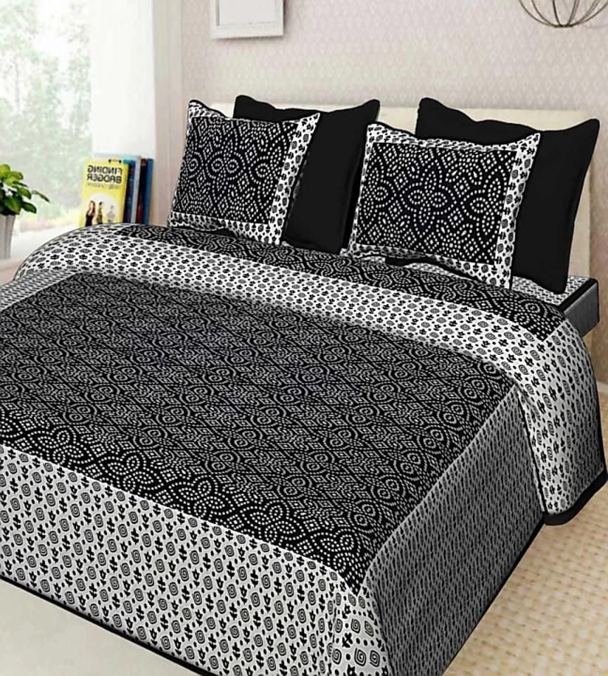 Random Printed Bed sheets - chikankariofficial