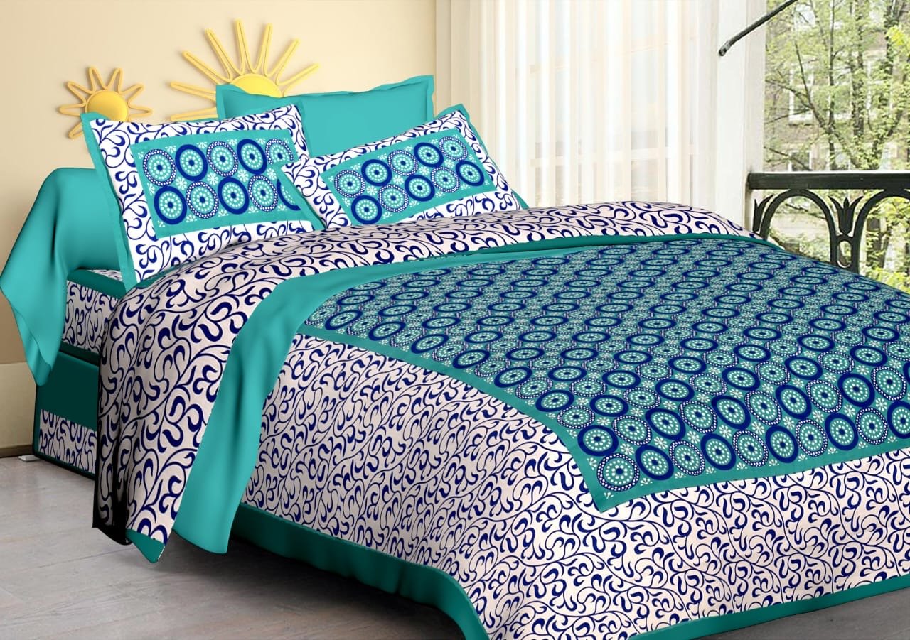Random Printed Bed sheets - chikankariofficial