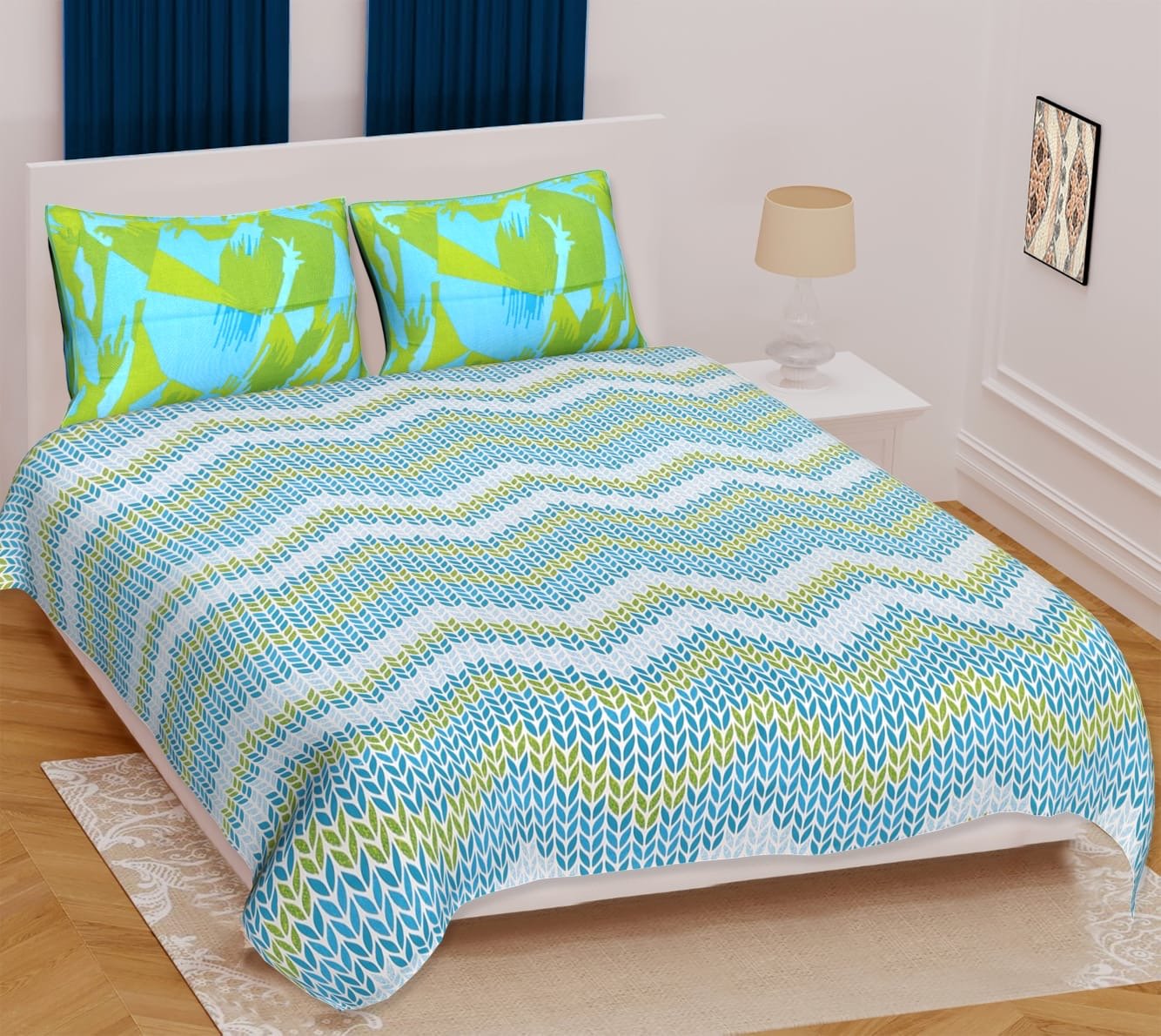 Random Printed Bed Sheets - chikankariofficial