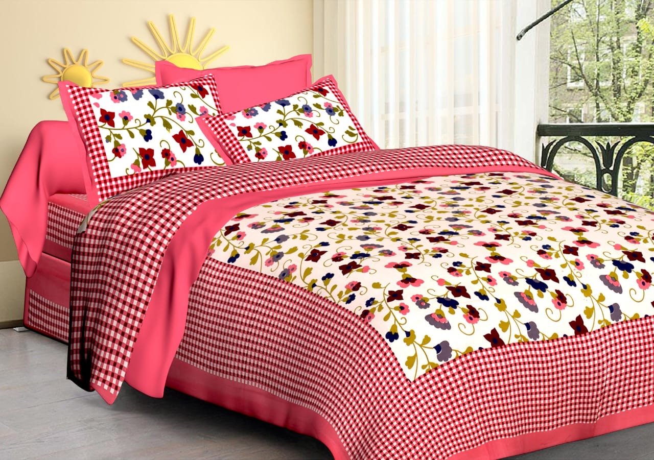 Random Printed Bed sheets - chikankariofficial