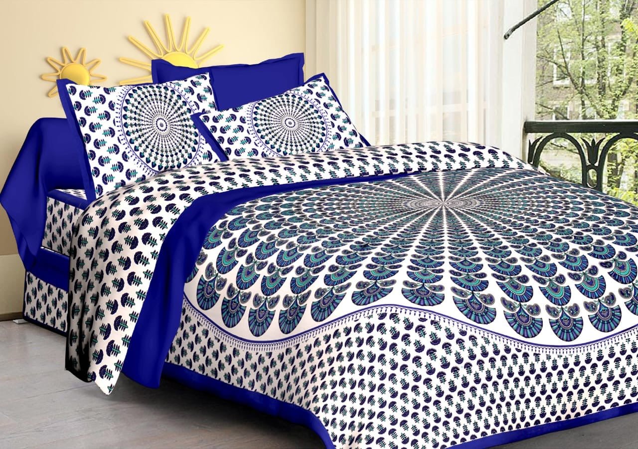 Random Printed Bedsheets - chikankariofficial
