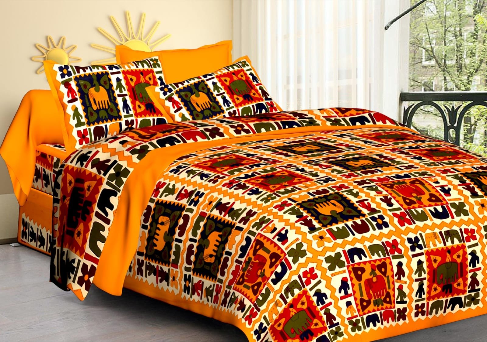 Random Printed Bedsheets - chikankariofficial