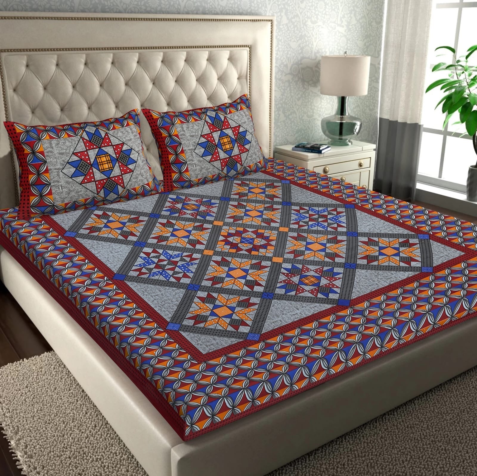 Random Printed Bedsheets - chikankariofficial